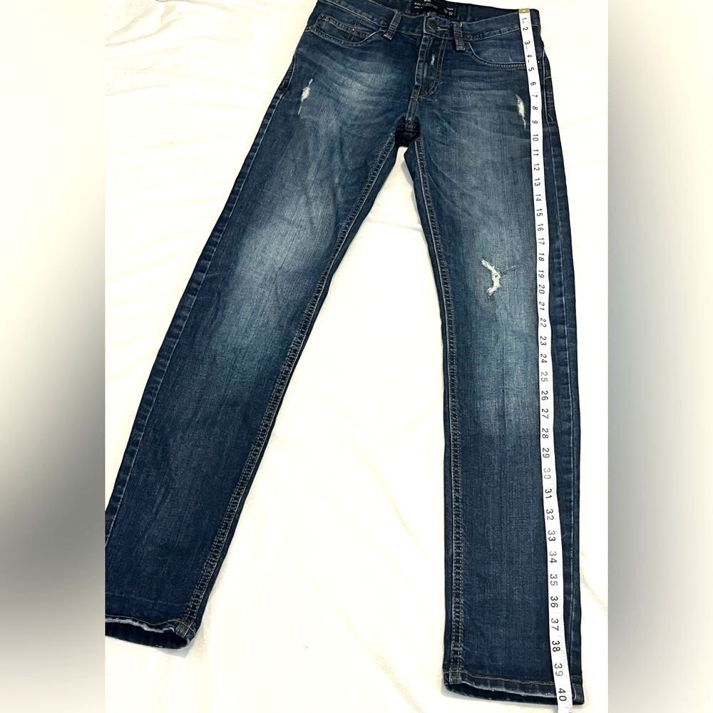 Pull&Bear Women’s Dark Blue Slightly Distressed Skinny Jeans Size 29 - Picture 8 of 15